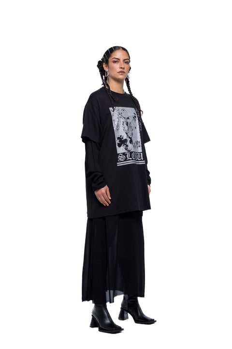 JPalm Slow Form tshirt Dress