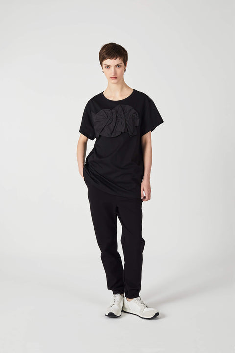 Julia Fong In Motion Black Cotton Tshirt