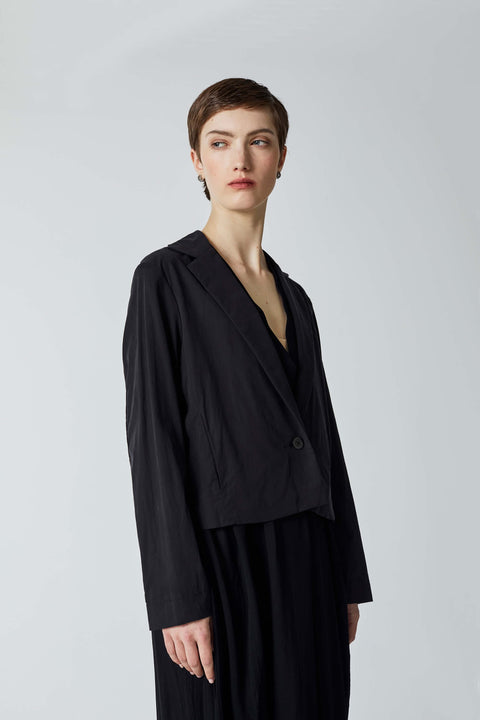 Julia Fong Horizon Cropped Cotton Blazer