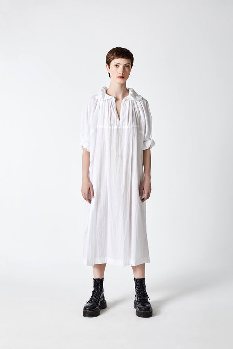 Julia Fong Sweetness and light dress white cotton