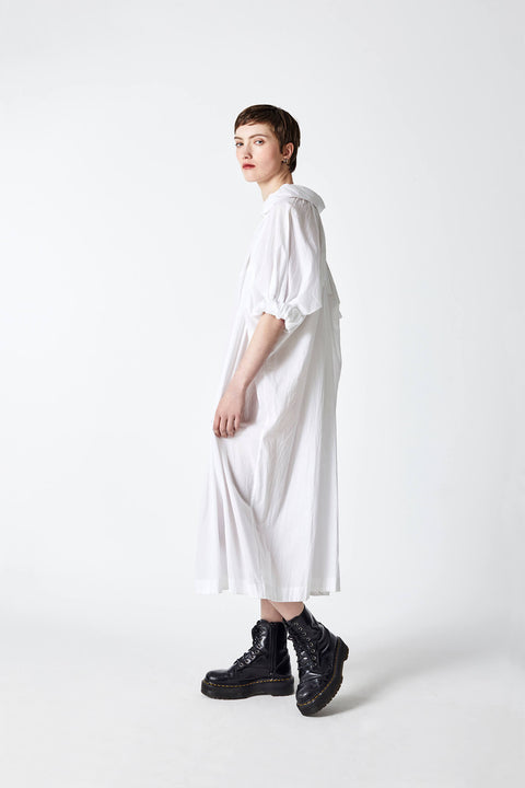 Julia Fong Sweetness and light dress white cotton