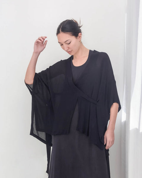 Julia Fong Kimono Crepe Jacket