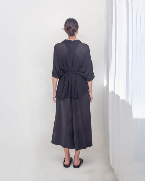 Julia Fong Kimono Crepe Jacket