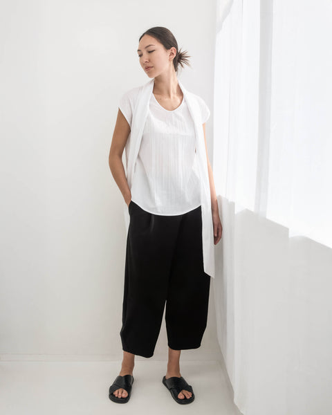 Julia Fong Promises Top White Bow Blouse