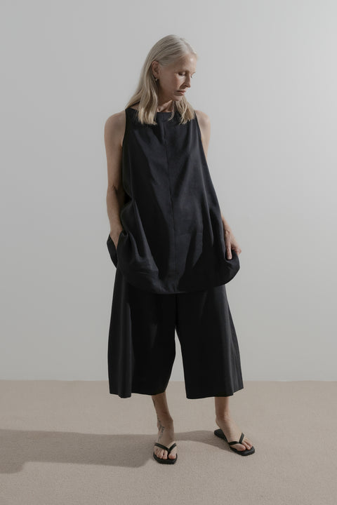 James Brown Silk Linen Longline Shorts 