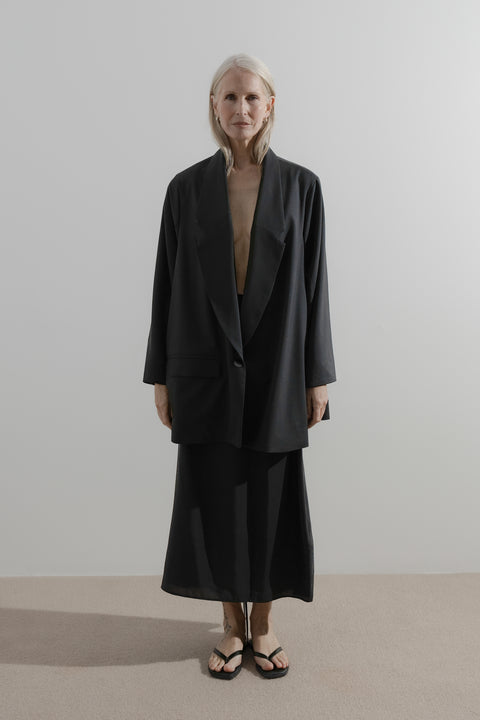 James Brown Soft Blazer in Wool Suiting