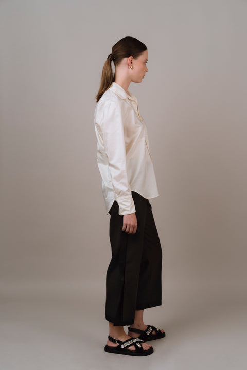 Panelled Shirt | Ivory