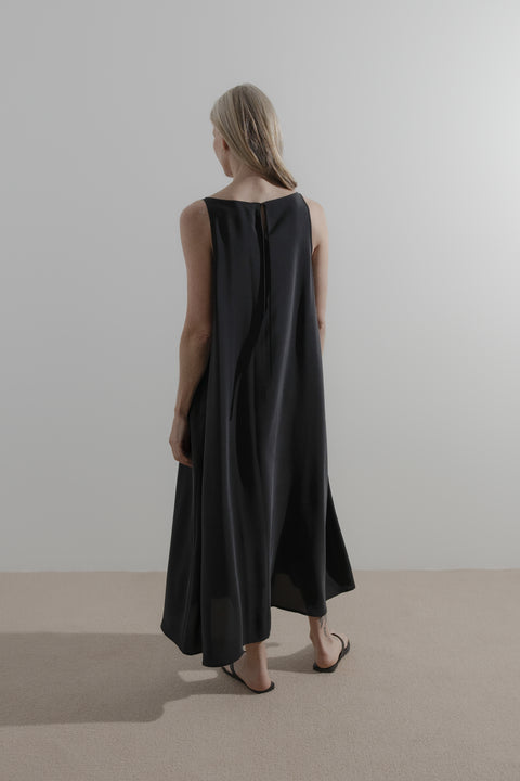 James Brown Silk Shift Dress 