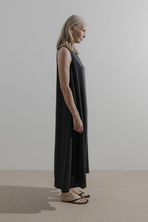 James Brown Silk Shift Dress 