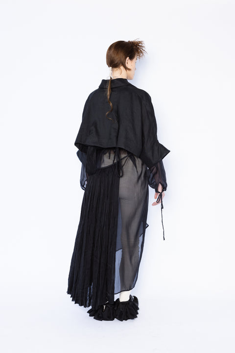 Crop Jacket | Linen + Silk