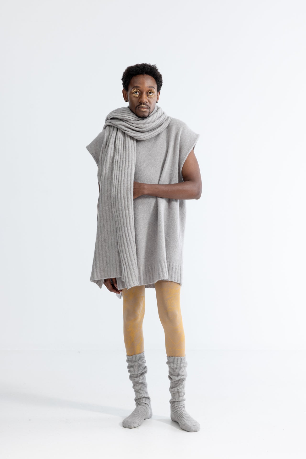 LELA JACOBS rock print silk