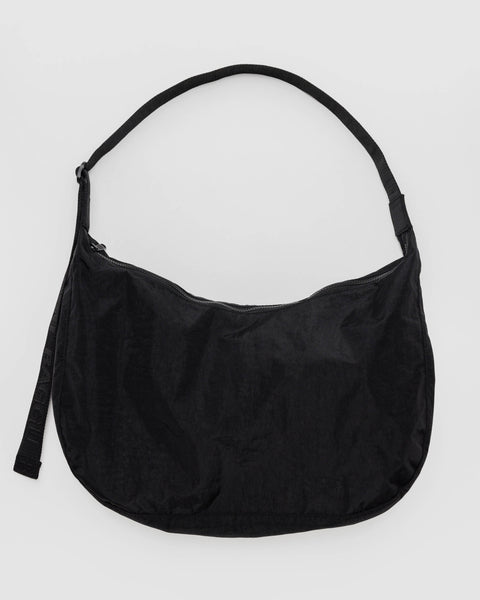 Baggu Black Nylon Large Cresent Bag