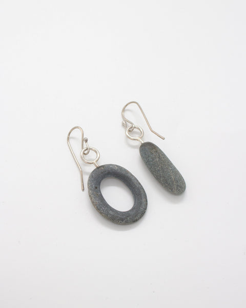 Maike Asymetric Pebble Earrings