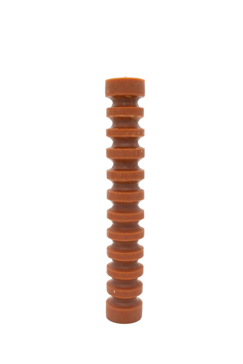 Tall Ridged Pillar | Amber