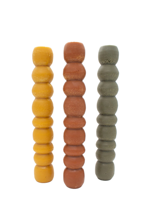 Tall Bubble Pillar | Amber