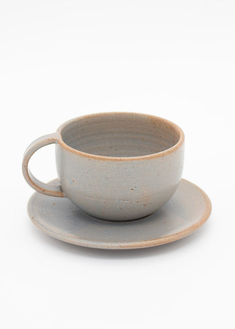 Nicola Shuttleworth Blue Ash Ceramic Cup and Saucer