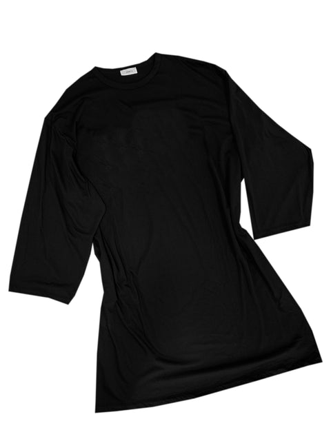 Jimmy D Oversized T-shirt dress in black cotton