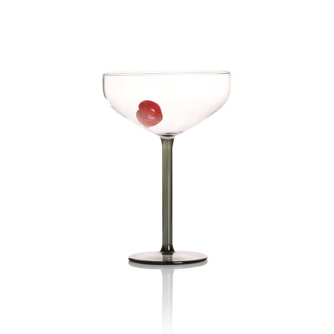 Maison Balzac Manhattan Cocktail Glass With Cherry