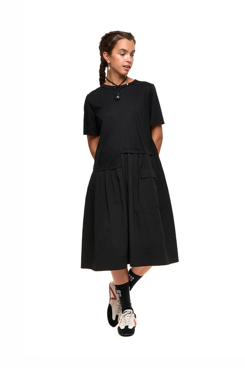 Nom*d All star dress Black pintuck 