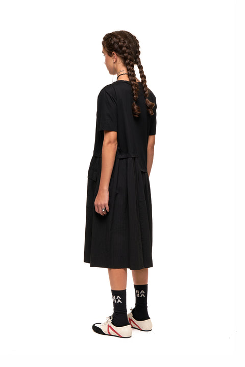 Nom*d All star dress Black pintuck 