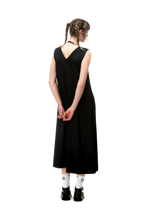 Nom*d Arc Black Reversible twill dress