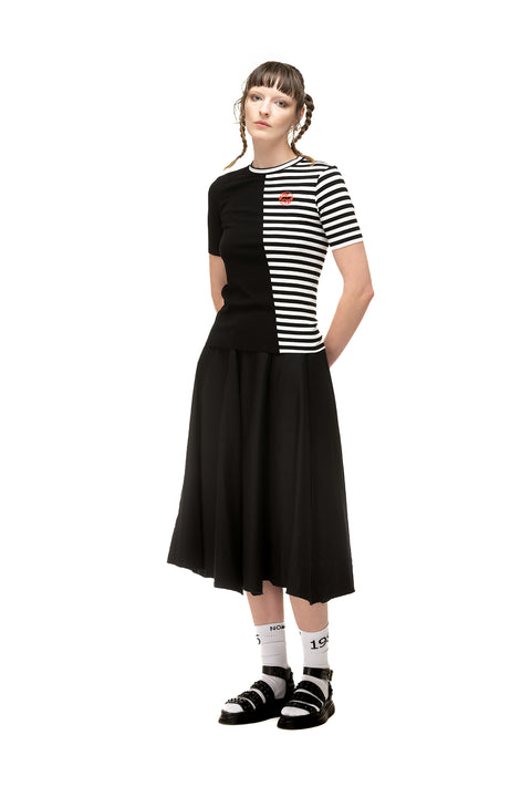 NomD Black Canvas A-Line Skirt