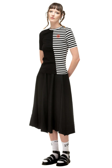 Nom*d Black Canvas Circle Skirt On Sale