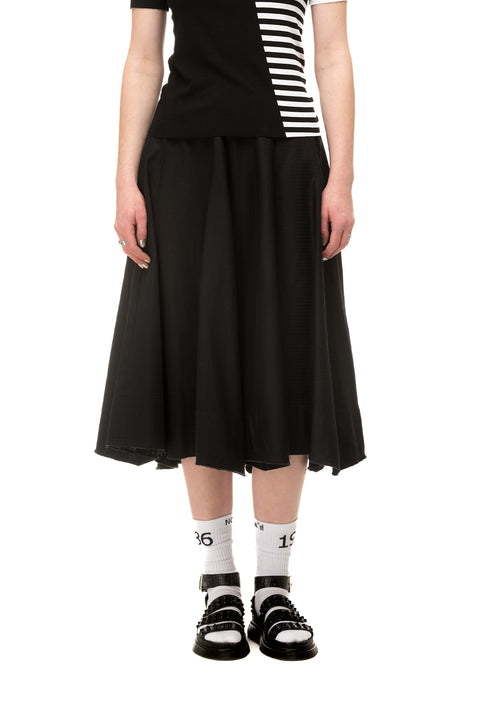 NomD Black Canvas A-Line Skirt