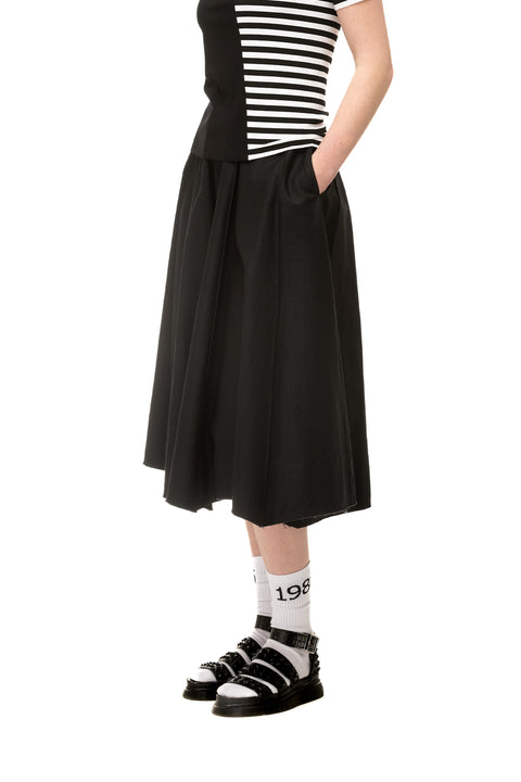 NomD Black Canvas A-Line Skirt