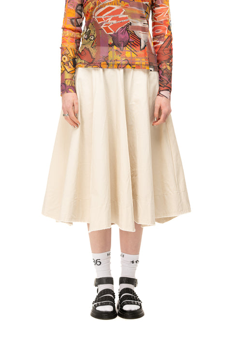 Nom*D Cotton Canvas Swing Skirt