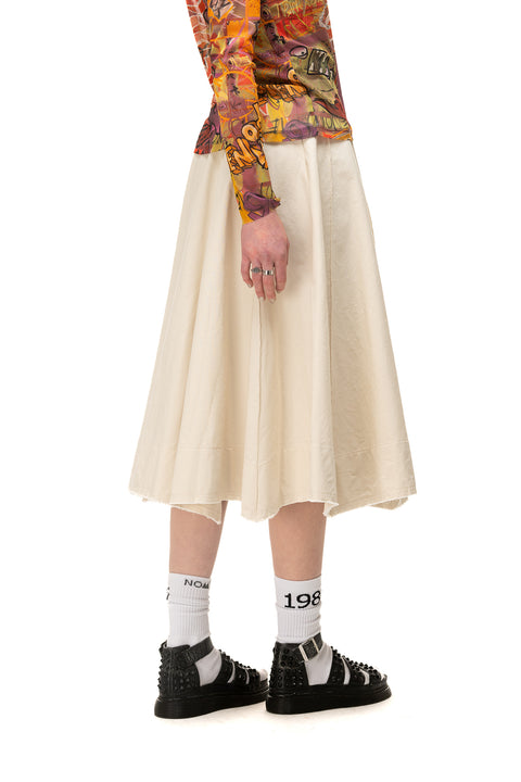 Nom*D Cotton Canvas Swing Skirt