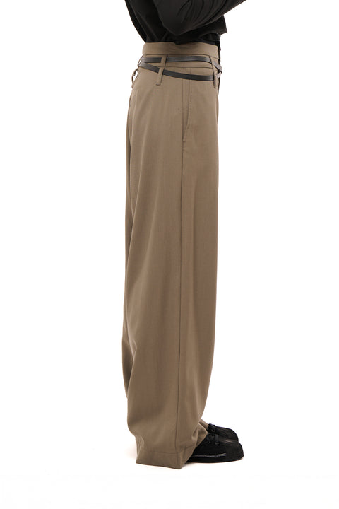 Nom*d celebration trouser dark taupe