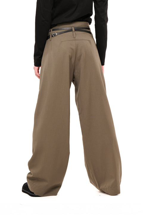 Nom*d celebration trouser dark taupe