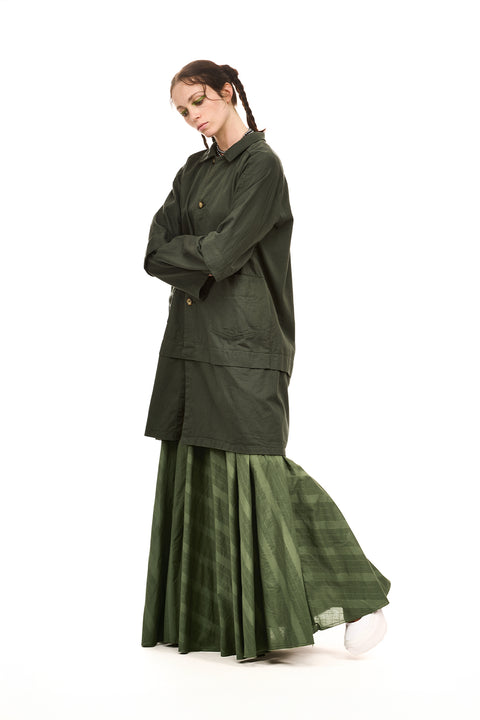 Nomd Manuscript coat green day skirt