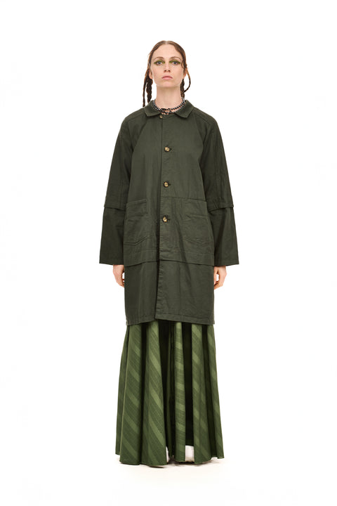 Nomd Manuscript coat green day skirt