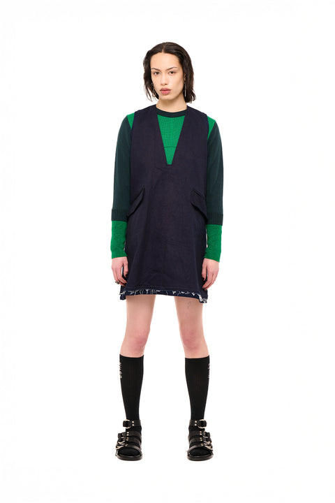 Nom*d Mods Mini Dress Indigo Denim