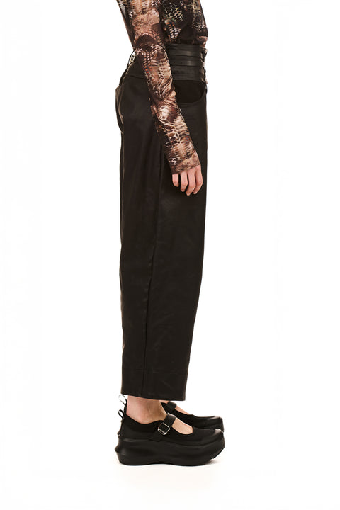 Nom*d Leather Look Trousers 