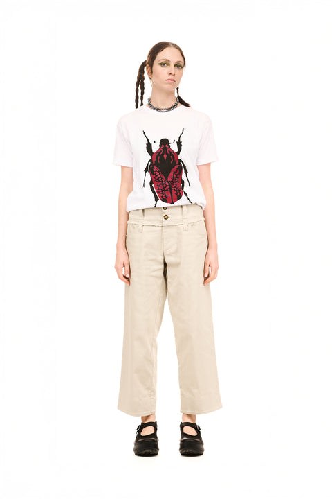 Nom*d Novel Trousers Cream Cotton