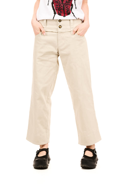 Nom*d Novel Trousers Cream Cotton