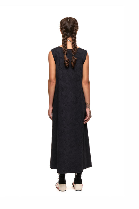 Nom*d Replay Dress Black Flower Jacquard