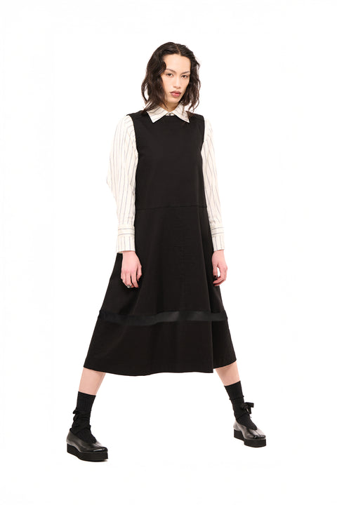 Nom*d Returns Pinafore Dress Black