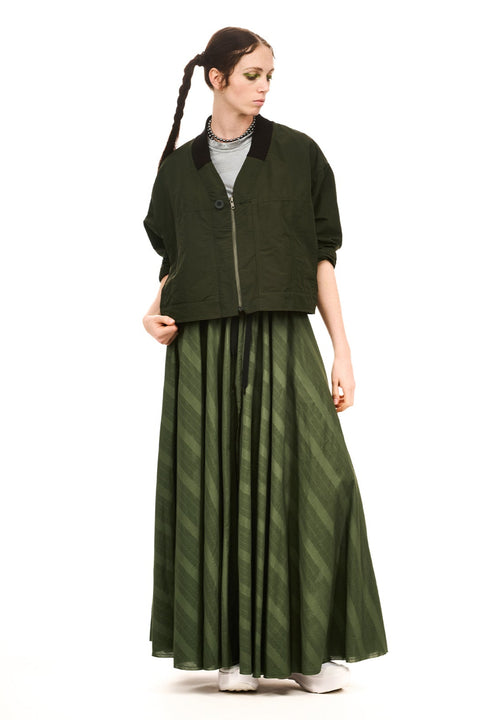 Nom*d Textbook Bomber Jacket Deep Forest Green 