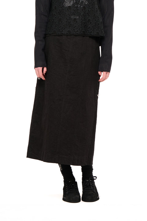 Nom*d Turntable Skirt Black Denim