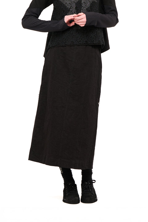 Nom*d Turntable Skirt Black Denim