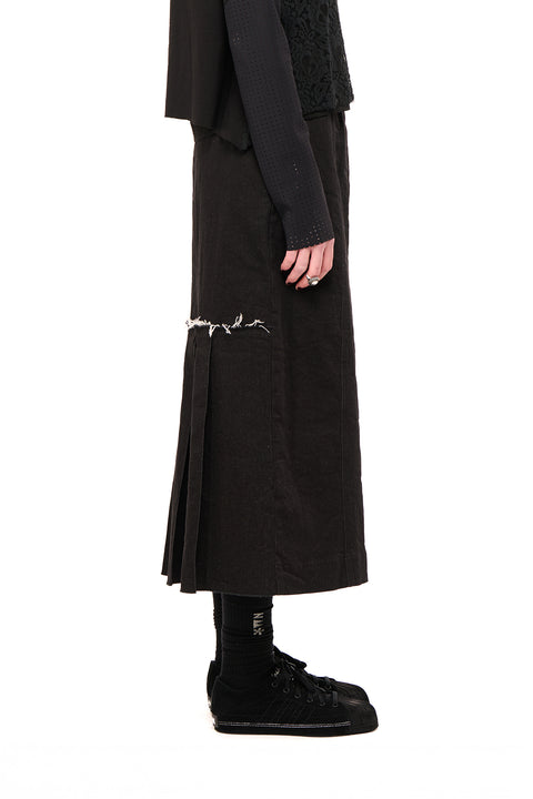 Nom*d Turntable Skirt Black Denim