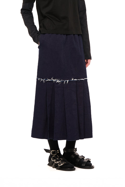 Nom*d Turn Table Skirt Indigo Denim