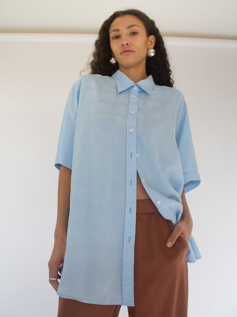 Ovna Ovich Baby Blue Check Painter Shirt