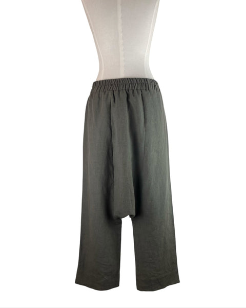 Charcoal Linen Pants