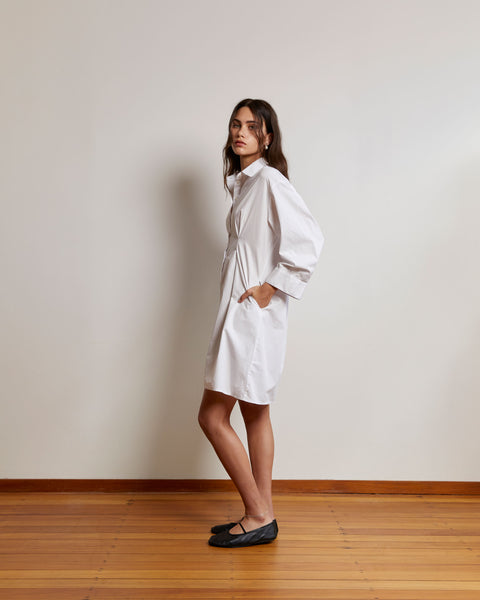 Shirt Dress | White