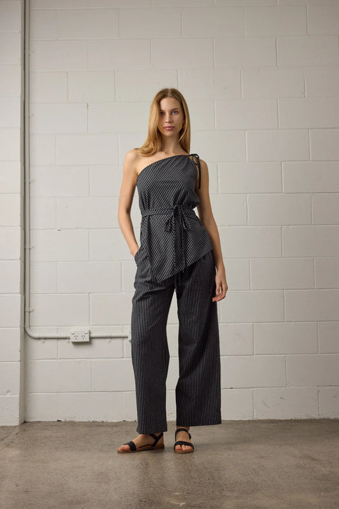 Towa Rhea pant black and white stripe